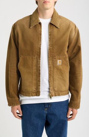 Carhartt Work in Progress OG Arcan Graphic Organic Cotton Canvas Jacket in Hamilton Brown at Nordstrom, Size Xx-Large