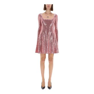 Versace Jeans Couture Plachet M Dress - Dames - Feestkleedjes - Roze - S - Kleedjes