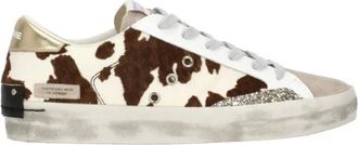 Crime London SK8 Deluxe - Dames - Sneakers - Bruin - 36 EU - Katoen - Schoenen