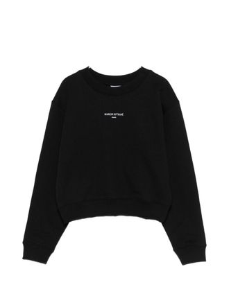 Maison Kitsun&eacute; Kurzes Sweatshirt aus Baumwolle mit Logo von Maison Kitsune