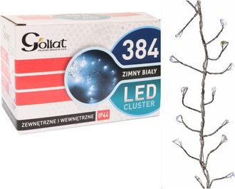 OEM Luces Navide&ntilde;as Led Caterpillar De 384 Led, Color Blanco Fr&iacute;o, Para Exteriores Ip44, Cable De Alimentaci&oacute;n De 3 M + 2 M
