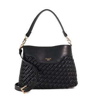 Dune London Womens Accessories Dinidelphine - Woven Shoulder Bag - Black - One Size