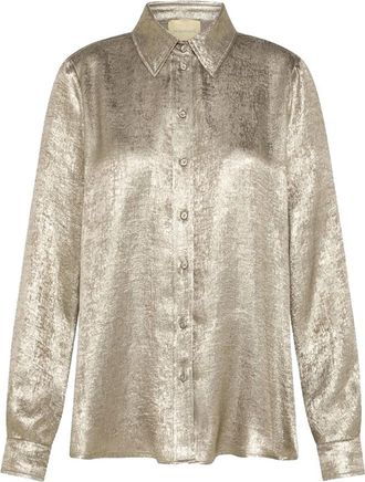 Momoni Sail-collar Shirt - Dames - Overhemden - Geel - L - Overhemden