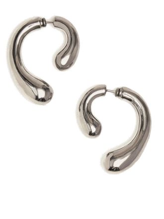 Panconesi p Earrings Small Argento