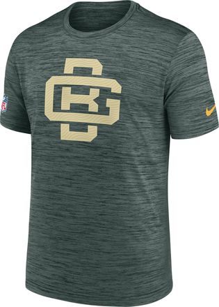 Nike Green Bay Packers Rivalries Collection Sideline Velocity Nike Mens Dri-FIT NFL T-Shirt in Green | 02ER33X7T-B3C