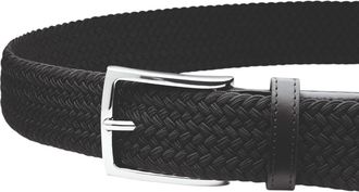 CHARLES TYRWHITT Casual Stretch Belt in Black at Nordstrom, Size 42
