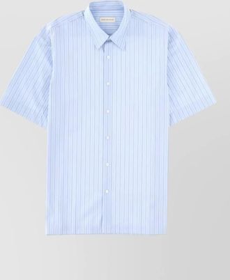 Dries Van Noten short sleeve shirt straight cut striped collar