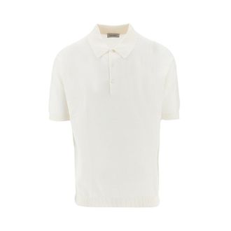 John Smedley Cotton knit polo shirt Man XL