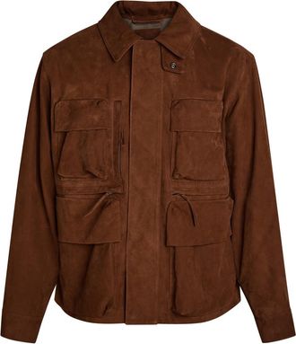 Christophe Lemaire Reporter Suede Jacket - Brown - S