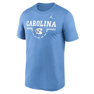 Nike Jordan Mens North Carolina Courtside Jordan Brand Dri-FIT College T-Shirt in Blue | 0JTI4EYNCN-5DA