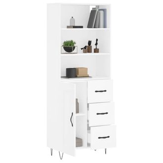 Berkfield Home Highboard White 69.5x34x180 cm Engineered Wood