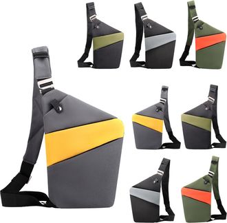 Generic Sling Chest Bag For Men - Waterproof Slim Shoulder Pack | Secure Daily Carry 20x2x32cm, Anti Theft Casual Storage Solution System, Lightweight Travel 