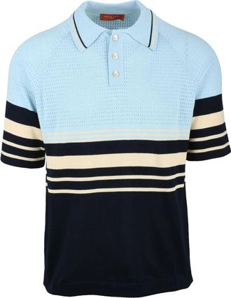 Daniele Fiesoli Knit Polo Shirt - Light Blue