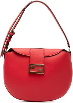 Fendi Pre-owned Shoulder Bags, female, Red, Size: ONE SIZE Pre-owned Hobo Bag