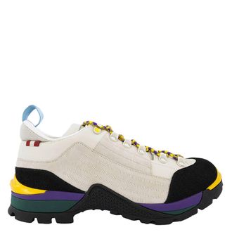 Bally Mens Dusty White Hike 2 Synthetic Fabric Sneakers