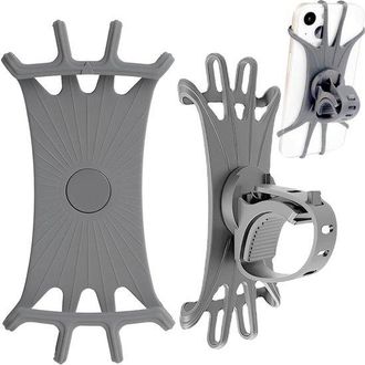No Brand Funda De Silicona De 360&deg; Para Tel&eacute;fono M&oacute;vil, Compatible Con Iphone 14/13/12/11 Y Samsung Smartphone De 4,5 A 7,0 Pulgadas, Color Gris