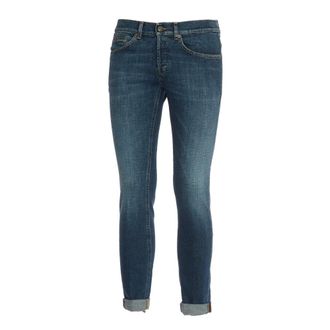 Dondup Jeans, Heren, Blauw, W33, Denim, Moderne Skinny Denim Jeans