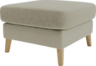 HOME AFFAIRE Polsterhocker »MARSEILLE« Massivholzbeine Eiche, Landhausstil, Wellenunterfederung