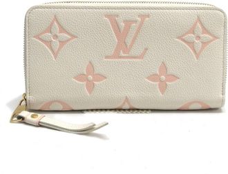 Louis Vuitton Monogram Empreinte Light Pink White Monogram Empreinte Long Wallet (Bi-Fold) (Pre-Owned)
