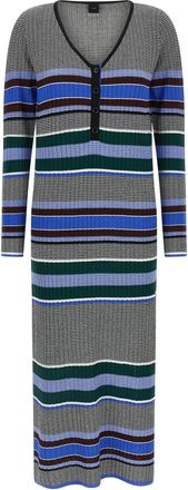 Pinko Multicolor Viscose Long Womens Dress