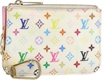 Louis Vuitton Pre-owned Wallets, female, Multicolor, Size: ONE SIZE Pre-owned Canvas Key-holder