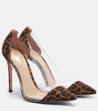 Gianvito Rossi Salones Plexi de ante y TPU
