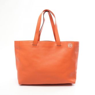 Loewe Orange Leather Handbag Tote Bag (Pre-Owned)