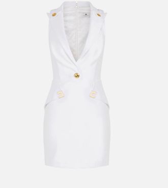 Elisabetta Franchi Minikleid aus doppellagigem Stretch-Krepp