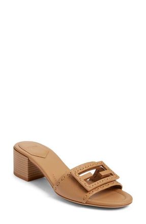 Fendi Baguette Slide Sandal in F1Wyd Cammello Bag at Nordstrom, Size 10.5Us