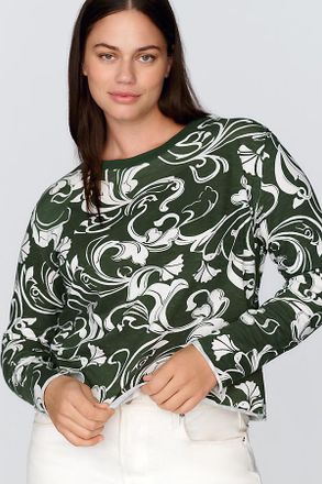 Maeve Caitlin 100% Cotton Boxy Long Sleeve Tee