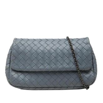 Bottega Veneta Borsa a tracolla in pelle intrecciata Pre-owned - - Pre-owned - Donna - Blu - ONE SIZE