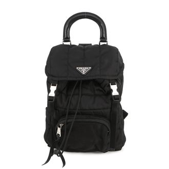 Prada Black Nylon Backpack (Pre-Owned)