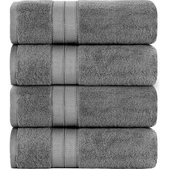 Modern Threads SpunLoft(TM) Bath Sheet - 35 x 66 - Pack of 4 in Charcoal at Nordstrom Rack