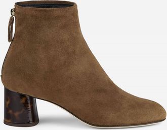 A Gold E Womens Veta Precious Boots In Brown Suede
