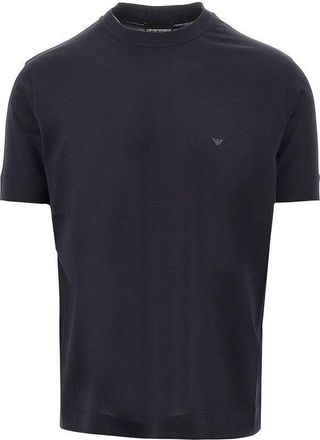 Emporio Armani Lyocell and cotton blend T-shirt with logo Man XXL
