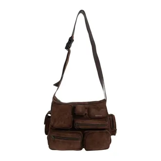 Balenciaga Heren, Tassen, Bruin, Maat: ONE Size Su&egrave;de