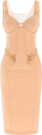 Elisabetta Franchi Multicolor Polyamide Midi Womens Dress