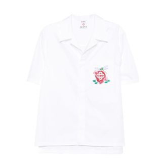 Casablanca Heren, Overhemden, Wit, Maat: S Katoen