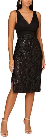 Aidan Mattox Embellished Midi Dress