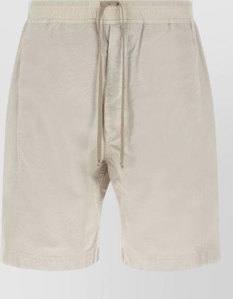 Rick Owens tailored bermuda shorts snap button pockets
