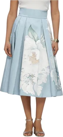 Kudibal Copenhagen Rokken, Dames, Veelkleurig, 2Xl, Polyester, Albis Midi Rok