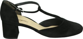 Paul Green Zwarte Su&egrave;de Pumps - Dames - Pumps - Zwart - 35 1/2 EU - Su&egrave;de - Schoenen
