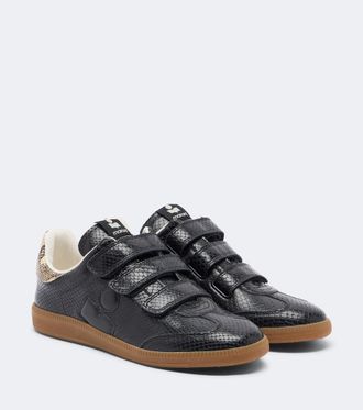 Isabel Marant Beth snake-effect leather sneakers