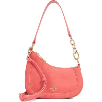 Dune London Direction Leather Shoulder Bag in Pink at Nordstrom