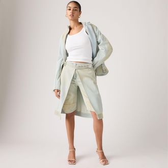 Levi's Carina Apron Shorts - Womens - 25 - Blue