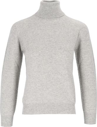 Kangra Cashmere Seamless Rollneck Fleece Turtleneck Sweater