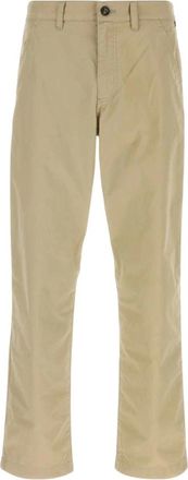 Burberry Katoenen chinos - Heren - Broeken - Beige - Maat: L Katoen