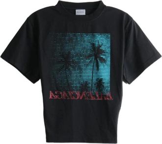 Balenciaga Tops, Dames, Zwart, XS, Nylon, T-shirt