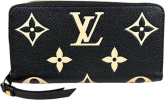 Louis Vuitton Beige Black Monogram Empreinte Coin Purse/Coin Case (Pre-Owned)