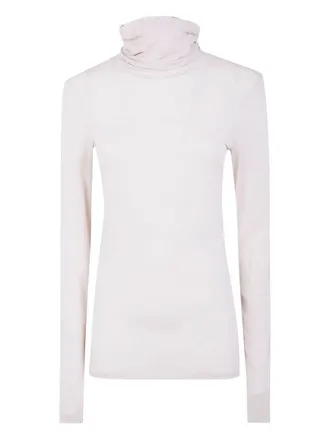 Anneclaire Modal & Cashmere Jersey Turtleneck